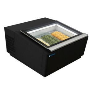 Bonvue Benchtop Gelato Ice cream Display Freezer, 3 tub gelato display, model number is CGD-03B