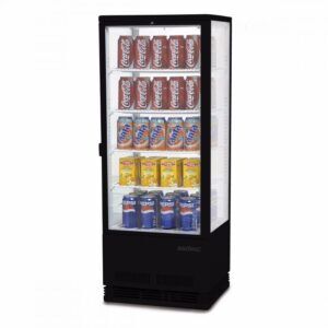 bromic 98L Countertop Beverage Fridge Flat Glass LED, CT0100G4B-NR